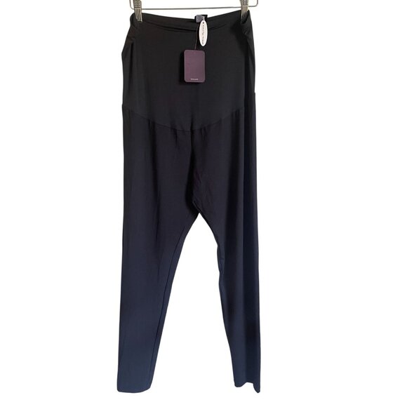 New! Felina Black XXL Maternity Leggings - Picture 1 of 7